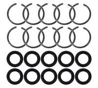 OUNONA Impact Retaining Ring Clip Automotive Repair and Mechanical Assembly Random Color 24 Sets with O-ring, Iron Rubber Socket Holder, for Cordless Wrench and Socket
