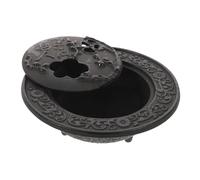 OUNONA Incense Holder Bowl with Classic Cauldron Design Cast Iron Heat Resistant Ritual Burner for Burning Palo Santo Sticks and Herbal Incense for Zen Altar and Blessing Rituals