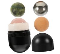 OUNONA Jade Ball Facial Beauty Roller Jade Rolling Massager for Neck and Face Cooling Roller Gua Sha Stone Massage Ball