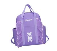 OUNONA Kids Ballet Dance Backpack for Girls Purple Schoolbag Knapsack with Adjustable Straps Lightweight Ballet Dance Bag for Children’s Daily Use