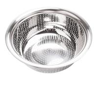 OUNONA Kitchen Washing Basin Silver Stainless Steel Multifunctional with Collision Resistance and Draining Features Rice Washing Strainer for Vegetable and Fruit Cleaning