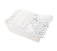 OUNONA Laboratory Rat Breeding Cage Small Mice Breeding Cage with Safe Sterilization, Secure Lid Closure, PP and Stainless Steel Wire Mesh Lid, for Vivarium