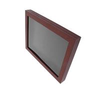 OUNONA Large Wood Shadow Box Frame with Shatter-resistant Glass for Football Shirt Display Fade-resistant Jersey Memorabilia Case for Tabletop and Wall Collector Keepsake Showcase