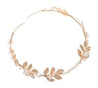 OUNONA Leaf Sequin Headband for Bride Elegant Bridal Hair Vine Accessories for Weddings for Bridesmaids and Women Versatile Headwear with Pearl Detailing