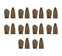 OUNONA Leather Finger Guards Finger Protector Gloves 10 Pairs Flexible and Breathable Random Color for Sewing and Wool Felting for Knitting and DIY Craft Projects