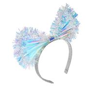 OUNONA LED Glowing Hair Accessory for Christmas Birthday Parties Comfortable Fit Reliable Battery Life Sparkly Bow Design