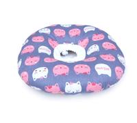 OUNONA Lightweight Washable Pet Collar for Cats Soft Cloth and Cotton Elizabethan Collar Anti-lick Protection after Operation to Prevent Biting and Licking