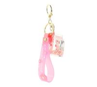 OUNONA Liquid Floating Bunny Keychain Cute Cartoon Pendant for Women Unique Rabbit Design Decorative Charm Multipurpose Bag Hanging Ornament and