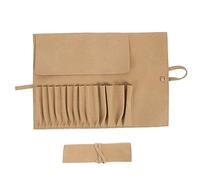 OUNONA Makeup Brush Bag Rolling Case for Travel Portable Cosmetic Storage Pouch in Fabric for Makeup Organiser The Go