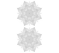 OUNONA Mandala Wall Decal Stickers 2pcs 30x90cm Ethnic Style Plain Indoor Home Wall Decor Self-Adhesive