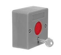 OUNONA Manual Emergency Alarm Button Panel with Key Reset, Wireless Panic Call System for Seniors and Bathrooms, Fire and Safety Warning Push Button for Office and Hospital Use