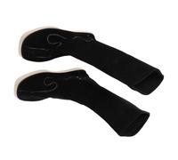 OUNONA Men Traditional Hanfu Boots Black Embroidered Chinese Martial Arts Footwear with Antislip Sole for Tai Chi Kung Fu Folk Dance and Cultural Performances