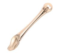 OUNONA Metal Eye Cream Roller and Skincare Spatula Stick with Leaf-shaped Metal Tip, Eye Massage Tool for Under-eye Puffiness and Face Cream Application, Portable Beauty Tool for Daily