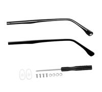 OUNONA Metal Eyeglasses Replacement Arms Legs Lightweight Glasses Temples for Sunglasses Reading Myopia Glasses Easy Install Polished Metal Spectacle Arms