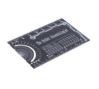 OUNONA Metric Pocket Ruler Metal Engineering Scale with Protractor Compass for Civil Engineers Portable Mechanical Lab Gear for Fast Measurement Precise Graduation Tool for Architects and