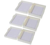 OUNONA Microscope Slide Storage Box Random Color 3pcs White Abs with Large Capacity Lightweight Design for Scientific Research and Chemical Industry Laboratory Use