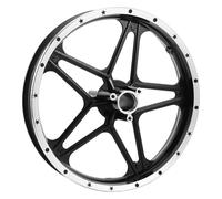 OUNONA Mini Bike Front Wheel Hub Assembly Steel Rim for Motorcycles Dirt Bikes Easy Install Compact Replacement Wheel for Two-stroke Mini Bicycle