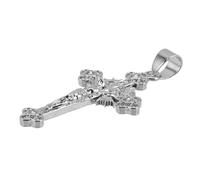 OUNONA Mini Crucifix Pendant Charm Vintage Cross for DIY Jewelry for Necklaces Bracelets Catholic Religious Accessories for Daily and Festive Wear
