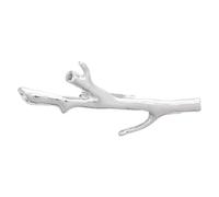 OUNONA Mini Flower Vase Brooch Pin Branch Shaped Metal Wearable Lapel Badge for Women's Jackets Sweaters Scarves and Clothing Accessories