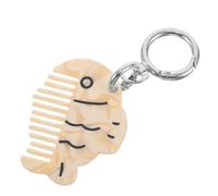 OUNONA Mini Leopard Print Acetate Keychain Comb for Men, Cute Decorative Hair Styling Tool that Prevents Snagging and Is Safe for Sensitive Hair, for Hairdresser Keychain Sets