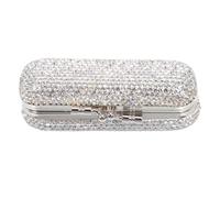 OUNONA Mini Rhinestone Lipstick Case Portable Organizer with Metal Material and Compact Size for Daily Use and Commuting Luxury Elegance Lipstick Travel Holder