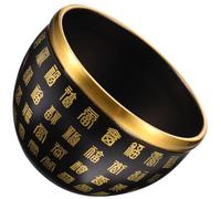 OUNONA Money Basin and Easy to Clean Finish, Vintage Style Decorative Brass Bowl with Smooth for Home and Office Ornament