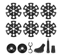 OUNONA Mountaineering Snow Pole Accessories Replacement Rubber Tips for Trekking Poles for Walking Cane Ends for Hiking Gear and Outdoor Use