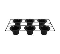 OUNONA Muffin Made of Thick Carbon Steel Bake Half A Dozen Muffins Or Simultaneously Nonstick 6-Cup Pan with Black Coating, for Home Kitchens and Family Gatherings