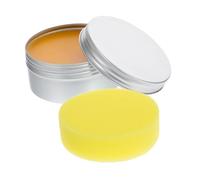 OUNONA Natural Beeswax Furniture Polish Solid Wood Wax Conditioner for Redwood Furniture Hardwood Floors with Sponge Nourishing Protective Wax for Glossy Finish and Versatile Wooden
