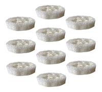 OUNONA Natural Loofah Dish Washing Sponges 10pcs Set with Soap Tray, Eco-Friendly Kitchen Cleaning Sponges for Dishwashing and Sink Organization