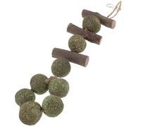 OUNONA Natural Wooden Bunny Chew Practical Chewing Playthings with Unique Shapes and Comforting Teething Fun for Hamsters and Small Pets for Pet's Home Teeth Care