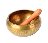 OUNONA Nepalese Singing Bowl Meditation Bowl with Stick Engraved Design for Yoga Meditation and Peaceful Mind Pure