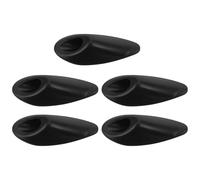 OUNONA Nylon Fiber Mountain Bike Frame Inserts Plugs - 5Pcs Black Cable Routing Grommets for Internal Frame Protection and Easy Setup