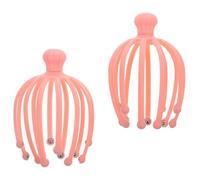 OUNONA Octopus Scalp Massager 2pcs Handheld Head Massager Multi-Claw Manual Tool for Stress Relief and Scalp Relaxation Suitable for Home and Travel Random Color