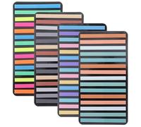 OUNONA of Assorted Colour Reading Strips Handwritten Remarks Sticky Page Tags 4 Sets with Soft Pet Material Portable and Practical Reading Accessories for Beginners for Books and Notes