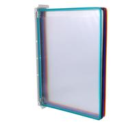 OUNONA Office Wall File Organizer with Wall Mounted Magazine Rack and Flip Folder Design for Standard Operating Procedure Manuals and Brochure Storage