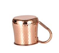 OUNONA Oktoberfest Stainless Steel Mug with Copper Plated Cup Flat Base Coffee Mug for Water and Milk Sturdy Not Easily Broken in Golden Finish