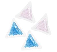 OUNONA Packs Gel Ice Bags 4pcs Triangular Hot Cold Compress for Trauma and Sports Injuries, Blue PVC Material