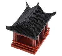 OUNONA Pagoda Garden Statue Japanese Temple Aquarium Decor Light Brown