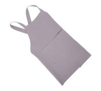 OUNONA Painting Apron No Tie Cotton Linen Craft Smock for Family Art Activities Easy to Wear and Wash for Creative Bonding