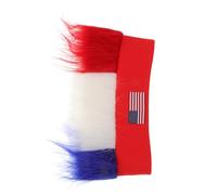 OUNONA Patriotic Crazy Wig Hat for Soccer Fans Lightweight Comfortable Novelty Headwear for Independence Day Events Festivals Sports Games Stylish Accessory for Team Usa Supporters