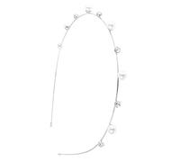 OUNONA Pearl Headband Wedding Bride Headpiece Alloy Embellished Headband for Women Elegant Hairband for Bridal Party