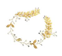 OUNONA Pearl Wedding Hairband for Bride and Handmade Hair Accessory with Glittering Artificial Pearls Durable Bridal Headpiece for Weddings Parties and Banquets