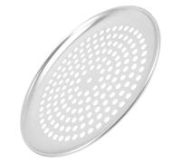 OUNONA Perforated Stainless Steel Pizza Baking Pan Oven Tray for Crispy Crust Even Heat Distribution Nonstick Surface for Pastry Sandwiches and Home Baking