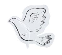 OUNONA Pigeon Shape Aluminum Foil Balloon Peace Dove for Wedding Party Decoration Design for Memorials and Celebrations