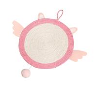 OUNONA Pink Cat Scratching Board for Cats with Synthetic Material, Hanging Design to Prevent Furniture Damage and Promote Healthy Growth, for Interactive Kitten Play and Exercise