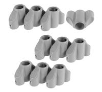 OUNONA Plastic Crutch Joint Connector 10pcs Three-Way Replacement Parts Portable for Underarm Crutch on the go use
