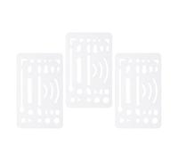 OUNONA Plastic Eraser Shield with Versatile Use 3pcs for Drawing and Drafting Does Not Damage Paper, Simple and Elegant Design, for Artists and Office Workers in Mechanical
