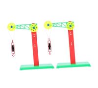 OUNONA Plastic Pulley Block Holder for Mechanics Experiment Teaching Tool Educational Physics Pulley Kit for Students Learning and Force Analysis Random Color