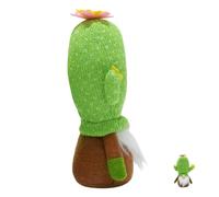 OUNONA Plush Succulent Gnome Doll for Garden and Tiered Tray Decoration Swedish Tomte Elf Figurine Stuffed Cactus with Charming Compact Design Versatile Accent for Modern and Rustic